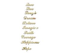 Tomotato Adesivo, Adesivo Acrilico Autoadesivo, Adesivo della Scala della Parete dello Specchio per la Decorazione della Casa e del Soggiorno(d'oro)