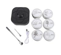 Tomotato Affumicatore Elettrico per Whiskey e Cocktail con 6 Scaglie di Legno Ricaricabile, Kit per Affumicare Bevande e Alimenti con Design Compatto per Casa, Bar, Ideale