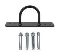 Tomotato Ancora per Corda da Battaglia, Supporto da Parete e Soffitto con Ganci, Costruzione in Ferro capacità 300KG per Attrezzature Fitness, Boxe ed Esercizi Funzionali