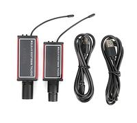Tomotato Audio Wireless Digitale con Batteria Integrata, Trasmettitore Ricevitore Microfono 900-930Hz per Registrazione Live Palco Notizie, Trasmissione Audio Acces (Rossa)