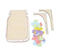 Tomotato Barattolo delle Ricompense per Bambini, Design Magnetico in Legno Massello per Educazione al Vasino e Gestione Comportamento Positivo, per Casa e Scuola (Stile cardiaco)