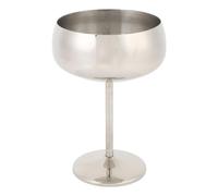 Tomotato Bicchiere Vino in Acciaio Inox 304 Multiuso, Capacità 400ML per Cocktail, Yogurt, Snack, Insalate - Design Resistente per Uso Interno ed Esterno