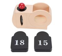 Tomotato Calendario Perpetuo da Scrivania in Legno, Calendario Riutilizzabile Stile Vintage per Casa e Ufficio, Visualizza Mese e Data, Dimensioni 7.1x2.4x5.1 pollici, Decorazione