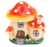 Tomotato Casa dei Funghi, Incantevole Mini Statua da Giardino in Resina con Dettagli Realistici, 9.5 cm, Decorazione per Terrari e Patio, Regalo per Amanti del Fantasy