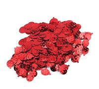 Tomotato Confetti per Feste, 60g Confezione Palloncini Decorazioni Colorate per Matrimoni Compleanni Eventi, Sequini Plastica Taglio Meccanico (palloncino rosso a cinque stelle)