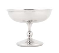 Tomotato Coppa per gelato con piede, ciotola da portata per dessert in acciaio inossidabile 304 Coppa per snack in argento per dessert, insalata di yogurt, budino di frutta