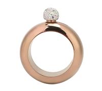 Tomotato Fiaschetta Braccialetto Boccetta Portatile, Bracciale Bangle Flask 3,5oz/100ml Acciaio Inossidabile Design Discreto Sigillo Ermetico for Feste Concerti Club Viaggi Regalo