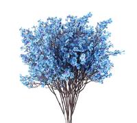 Tomotato Fiore artificiale in finta seta, fiori artificiali per il respiro del bambino, decorazione centrotavola per tavolo da pranzo, fiori artificiali di Natale per centrotavola per (16 pezzi)