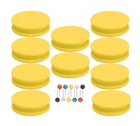 Tomotato Foam Winding Board per Filo da Pesca, 10 Pezzi, Spole in Schiuma, Attrezzo per Avvolgimento e Conservazione della Linea, per Attrezzatura da Pesca (Gialla)