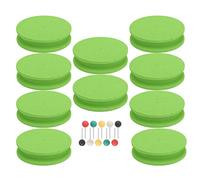 Tomotato Foam Winding Board per Filo da Pesca, 10 Pezzi, Spole in Schiuma, Attrezzo per Avvolgimento e Conservazione della Linea, per Attrezzatura da Pesca (Verde)