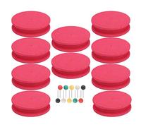 Tomotato Foam Winding Board per Filo da Pesca, 10 Pezzi, Spole in Schiuma, Attrezzo per Avvolgimento e Conservazione della Linea, per Attrezzatura da Pesca (Rossa)