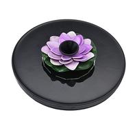 Tomotato Fontana di Acqua Solare Fontane di Acqua Bionica Pompa Ad Energia Solare con Base del Modello e Manuale Inglese per Birdbath Stagno Piscina Acquario e Giardino(Viola)