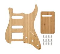 Tomotato GSSH05 GUITAR PICK GUARD, BAMBOO SCRATCH BOARD PRIMARY COLOUR DECORATING FOR ST STYLE GUITARS