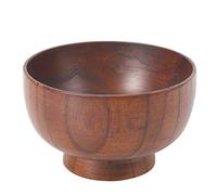 Tomotato Insalatiera in Legno, Ciotole per Zuppa Contenitore per Alimenti per Frutta Riso Immersione Condimenti Noci Snack Cereali(14cm)