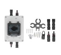 Tomotato Interruttore Disconnessione Solare Isolatore DC Fotovoltaico, Interruttore Manuale Impermeabile 1000V con Vite Plastica, Alta capacità Carico per Impianti Fotovoltaici Domestici