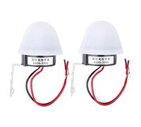 Tomotato, Interruttore Fotocellula Automatico per Luci Stradali, Sensore Crepuscolare 2 Pezzi, Controllo Illuminazione Esterna per Giardino Strada Autostrada (220 V)
