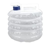 Tomotato Involucro d'Acqua Pieghevole con Rubinetto, Leggero e Compatto, Leggero e Compatto, Design antigoccia, Materiale PE per Campeggio, Escursionismo, Zaino in Spalla, (5L)
