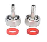 Tomotato Keg Coupler, Connettore per Botte Birra Acciaio Inossidabile con Dado Rotante, Barb Lungo 5/16 pollici ID, Guarnizione Stabile, per Attrezzature per Birra a