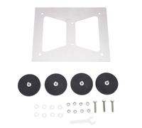 Tomotato Kit Montaggio Satellitare Tetto Auto, Acciaio Inossidabile Magnetico per Parabrezza Anteriore/Posteriore, Fissaggio Solido con 4 Piastre e Strato Gomma Protettivo