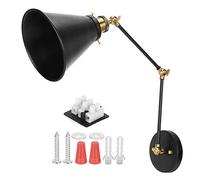 Tomotato Lampada da Parete a Braccio Oscillante, E27 Vintage Industriale Regolabile in Metallo, Applique Orientabile per Illuminazione Interni Camera da Letto Cucina Sala Soggiorno Corridoio