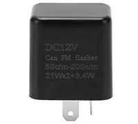 Tomotato Lampeggiatore LED Regolabile 3 Velocità per Auto e Moto, Flash Direzionale con Protezione Cortocircuito Sovraccarico, Controllo Frequenza SMD 12V DC