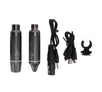 Tomotato Microfono Wireless 2.4GHz, Trasmettitore Ricevitore Compatto Lavoro Continuo 7 Ore Bassa Latenza Plug and Play per Vlog Registrazione Live Streaming