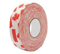 Tomotato Nastro per Hockey, 2,5cm x 25M Nastro Protettivo per Hockey Rotolo di Nastro in Tessuto per Bastone da Hockey su Ghiaccio e su Pista, Protezione per Lama e Impugnatura (Foglia d'Acero Rosso)