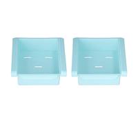 Tomotato Organizer per frigorifero da 2 pezzi, clip per organizer per cassetti piccoli e leggeri con 5 prese d'aria, mini scatola portaoggetti estraibile da appendere, supporto per