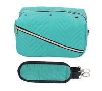 Tomotato Organizzatore per Filati, Borsa da Viaggio per Maglia e Uncinetto con Cinghia Regolabile, 6 Passanti Metallici, Tessuto Oxford, per Lavori a Maglia e Artigianato (Verde)