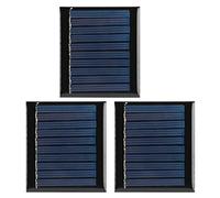 Tomotato Pannello Solare in Silicio Policristallino, Mini Modulo di Potenza 0.3W 5V 3Pcs Set per Progetti Fai da Te, Giocattoli, Luci Solari