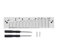 Tomotato Pettine per Armonica 12 Fori Scala Cromatica, Lega di Alluminio Leggero per 270D 270 LA12 TOOTS, Struttura a Vite per Piastre ad Ancia Originali Tedesche (Silver)