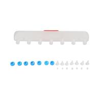 Tomotato Piglets Drink Feeder, 7 Nipples Hanging Design Livestock Teat Milk Feeding Tool for Lamb Goat Calf Farm, Enhanced Comfort ABS Plastic Raising Equipment