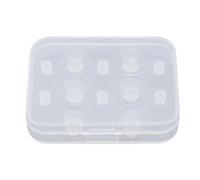 Tomotato Punte auricolari in silicone per cuffie, 3 paia S/M/L con design ergonomico per comfort e stabilità, isolamento acustico, adatte per BeatsX, 4mm forno interno, lavabili e (Trasparente)