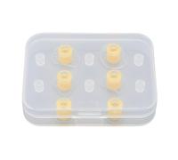 Tomotato Punte auricolari in silicone per cuffie, 3 paia S/M/L con design ergonomico per comfort e stabilità, isolamento acustico, adatte per BeatsX, 4mm forno interno, lavabili e (Colore giallo)