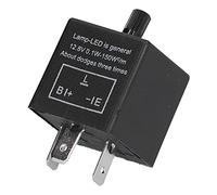 Tomotato Relè Lampeggiante Elettronico Regolabile a 3 Pin, 12V Modulo Lampeggiatore Relè Luce LED Indicatori di Direzione per Veicolo Auto Moto, CF13 JL-02