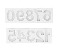 Tomotato Stampo in Silicone per Numeri 0-9, Formine per Candele, Cioccolato, Cupcake, Biscotti, Fodera Fondente Decorazione Creme, Formine Flessibile Durevoli per Compleanni Matrim