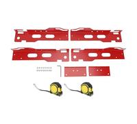 Tomotato Strumento di Allineamento Ruote con Piastra di Collegamento, Design Pratico Materiale Resistente in Ferro per Auto Camion Sen SUV (Con 2 pcs da 3 metri misure di nastro)