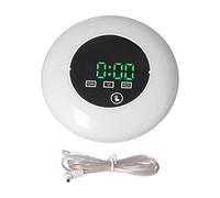 Tomotato Sveglia Digitale LED con Specchio, Termometro Orologio Elettronico 7 Colori Multifunzione, Alimentazione USB/Batteria, Display Alternato Data/Ora Temperatura, Pulsante Sno (Parola verde)