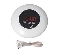 Tomotato Sveglia Digitale LED con Specchio, Termometro Orologio Elettronico 7 Colori Multifunzione, Alimentazione USB/Batteria, Display Alternato Data/Ora Temperatura, Pulsante Sno (Parola rossa)