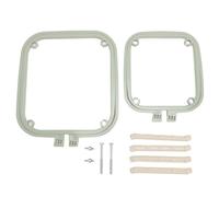 Tomotato Telaio per Ricamo a Doppio Strato, Supporto Regolabile Integrato in ABS con Design Compatto per Cerchiature a Punto, Dimensioni Desktop per Ricamo, Cucito e Pittura su Tes (Verde nordico)
