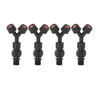 Tomotato Ugello a Doppio Getto, accessorio per irroratore agricolo elettrico a zaino, 4 pezzi G3/8 DN10, ugello antigoccia, per irrigazione giardino, frutteti e serre