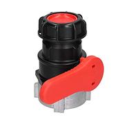 Tomotato, Valvola a sfera adattatore IBC per serbatoi, raccordo DN50 (75mm), accessorio per tubo di scarico e rubinetto da giardino, per controllo flusso liquidi