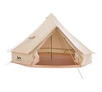 TOMOUNT - Tenda a campana, 3 m, 4 m, per 4-6 persone, in cotone, adatta per campeggio, come tipi, tenda a piramide per gruppi e famiglie, per attività all'aperto
