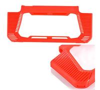 ToMoYi - Custodia ibrida 2 in 1 per Nintendo Switch, in silicone TPU, bumper e policarbonato rigido, trasparente, retro rimovibile, assorbe gli urti e design antigraffio per console Nintendo Switch, Rot