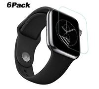 ToMoYi Pellicola protettiva 3D per Apple Watch 38 mm iWatch, Ultra Thin 9H, pellicola protettiva in vetro temperato pellicola protettiva con bordo curvo 3D per Apple Watch Series 4/3/2/1 38 mm 40 mm 42 / 44MM 6pcs Transparent