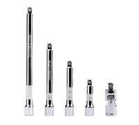 Tomoyuki 4 Pz Barre di Estensione da 1/4", Chiave a Bussola a Impatto, Utensile Estensione Oscillanti 1/4 Pollice per Estensore Chiave a Cricchetto (50 mm 75 mm 100 mm 150 mm), con 1 Adattatore