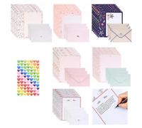 Tomoyuki Set Buste Lettere Cancelleria A5 36 Pezzi 18 Buste | Carta Da Lettere Con Busta, Buste Da Lettera, Righe, Carta, Ufficio, Casa, Scuola, Cancelleria