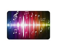 Tomppy Zerbino con stampa musicale, antiscivolo, tappetini durevoli per ingresso esterno, zerbino per interni ed esterni, 60 x 40 cm