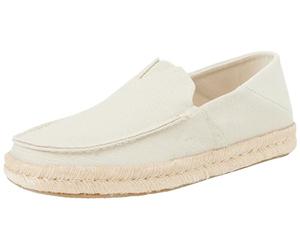 TOMS Alonso Loafer Rope, Mocassino Basso Uomo, Fog Heritage Canvas/Suede, 44.5 EU