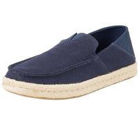 TOMS Alonso Heritage Tela Espadrille Slip On Cotone Scarpe Navy Uomo UK 6 - 12